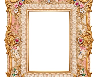 Velvet & Pearls Printable Frames | Vintage Victorian Digital Frames | Rococo Junk Journal Ephemera
