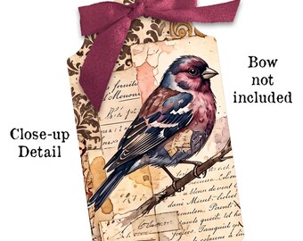 Woodland Whispers Printable Tags | Vintage Nature Junk Journal Tags | Mushroom Ephemera
