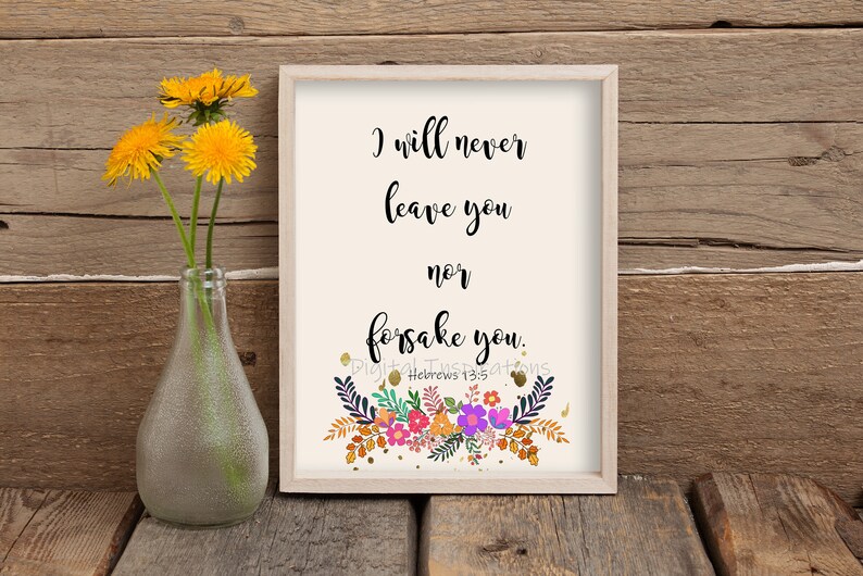 5x7 8x10 Printable Download Print Downloadable Art Print Bible - Etsy