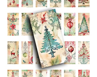 Xmas ジャンクジャーナル ヴィンテージクリスマスジャンクジャーナルページ：ロココ調シャビー