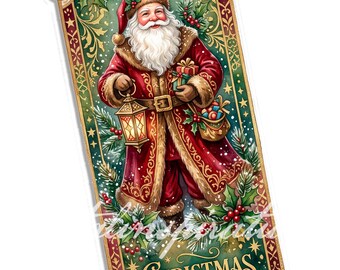 Yuletide Treasures Printable Christmas Bookmarks | Victorian Christmas Digital Download | Holiday Junk Journal