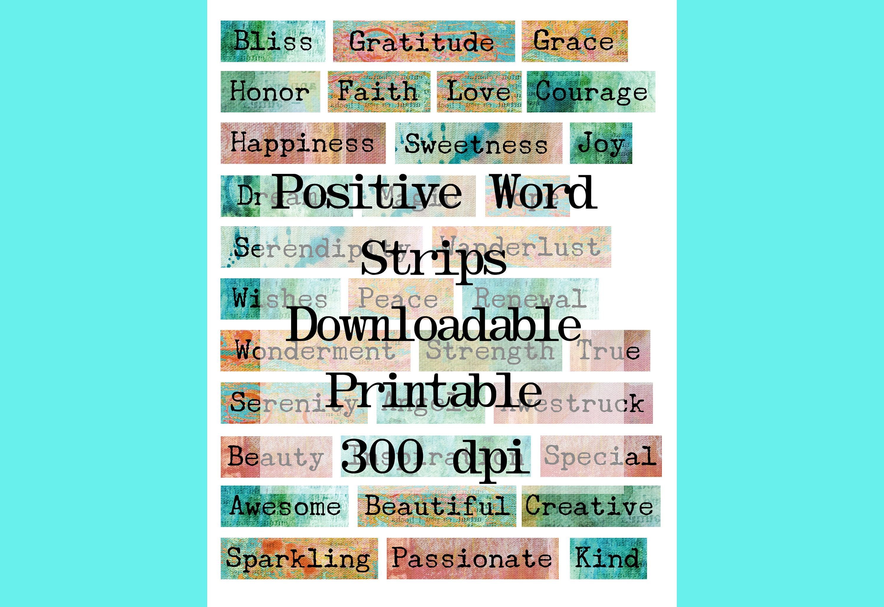 WASHI TAPE - 4 OPTIONS / POSITIVE AFFIRMATIONS / GRAPH / NEW RELEASE –  Moxie Chick Studio