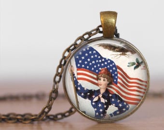 Patriotic 1 Inch Circles: Vintage American Images (Digital Download)