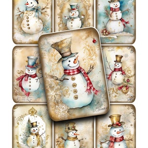 Folha de colagem, digital, Natal, enfeites, etiquetas, diários indesejados, Papai Noel, Papai Noel, papel para impressão, download instantâneo, clipart