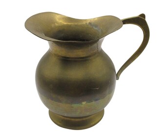 Vintage Messingkrug: Rustikales Bauernhaus Dekor, 1 Liter Vase