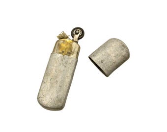 Encendedor de trinchera de la Primera Guerra Mundial en funcionamiento / Encendedor militar antiguo de 1914-1918 / Artículos militares para fumadores con inicial G