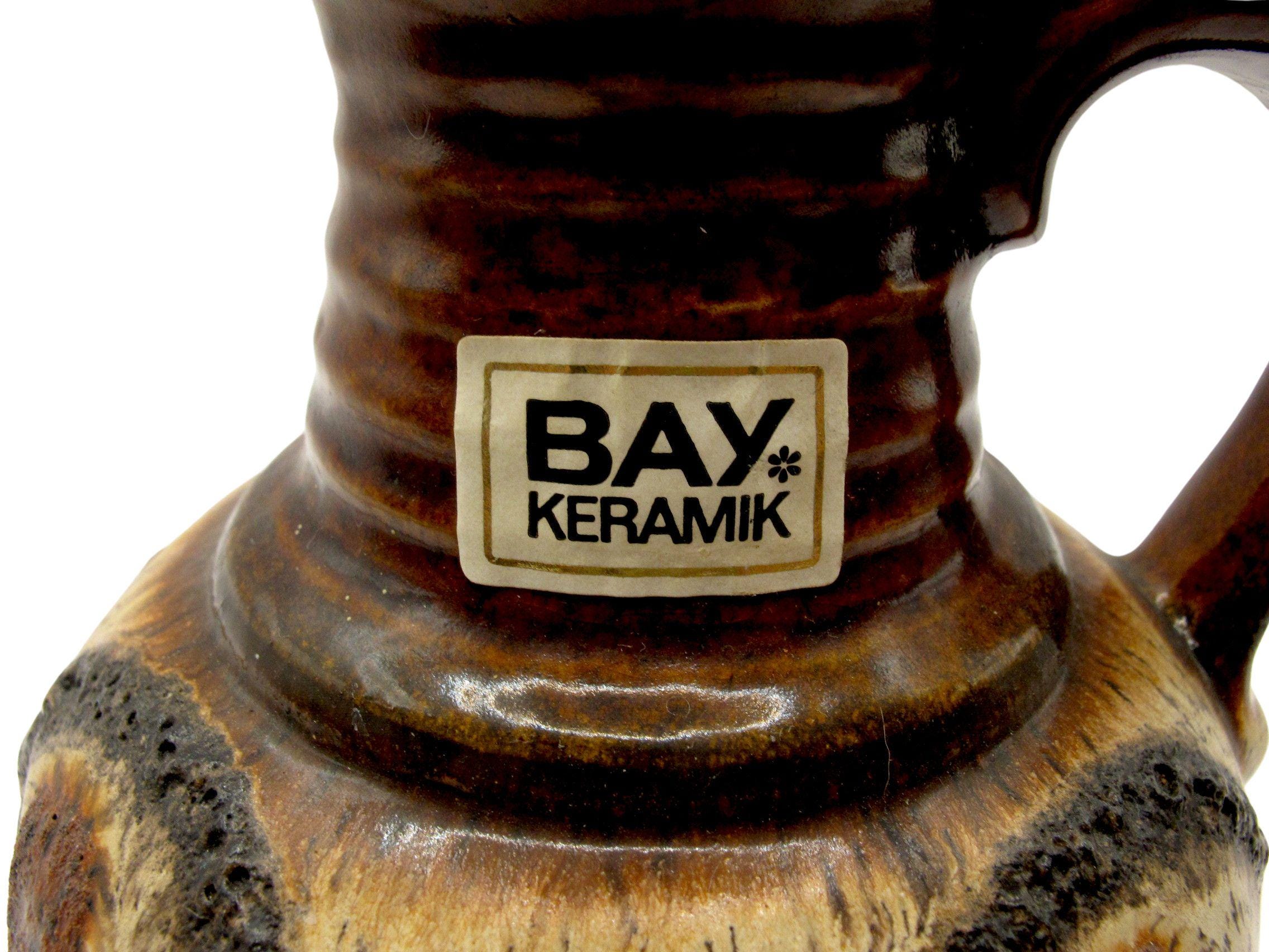 1960s Bay Keramik Fat Lava Vase | West Germany Vintage Pottery