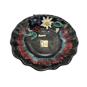 Vintage Gollico Fayence Austria Edel Keramik Decorative Collectible Plate