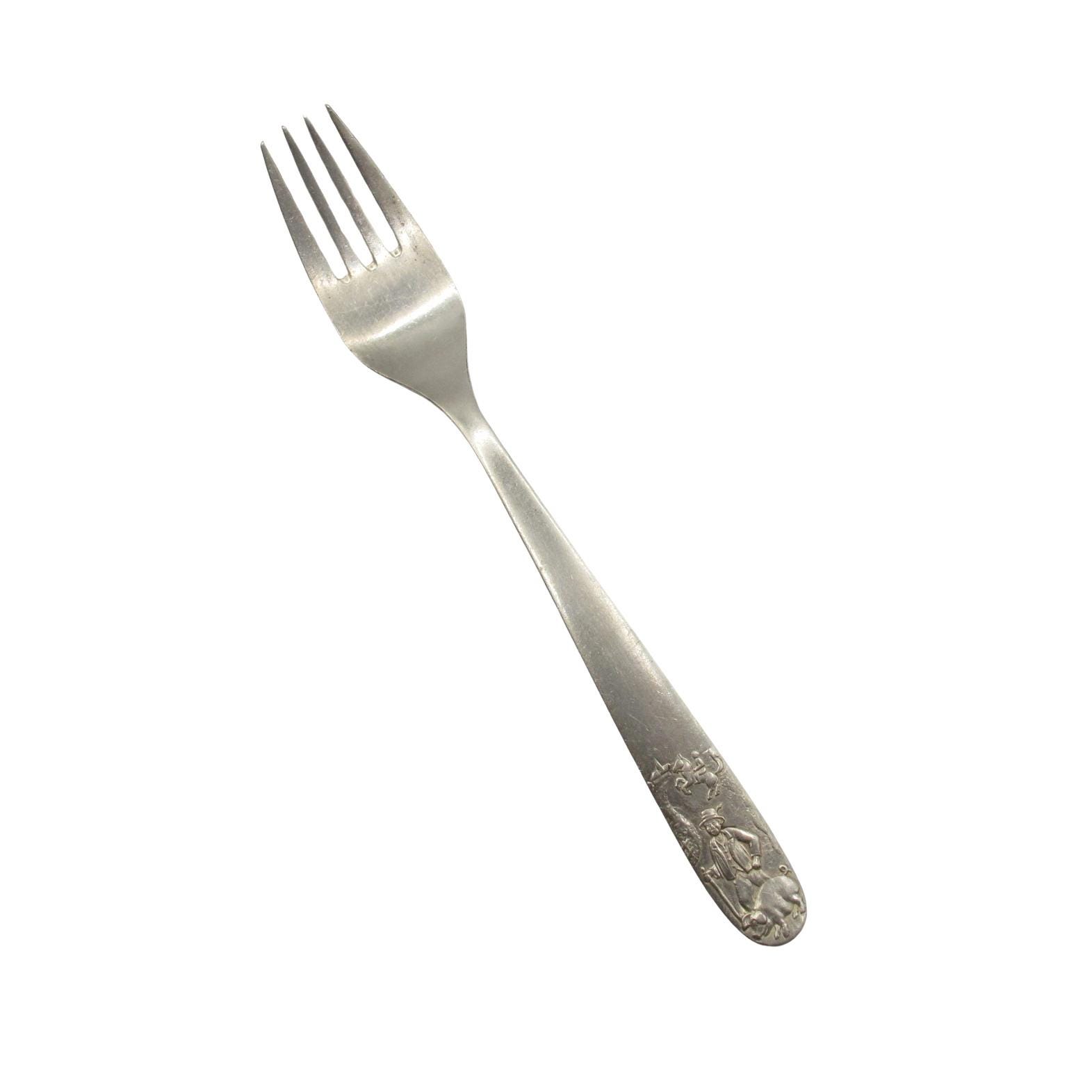Vintage Berndorf Silverplate Children's Fork • the Golden Goose