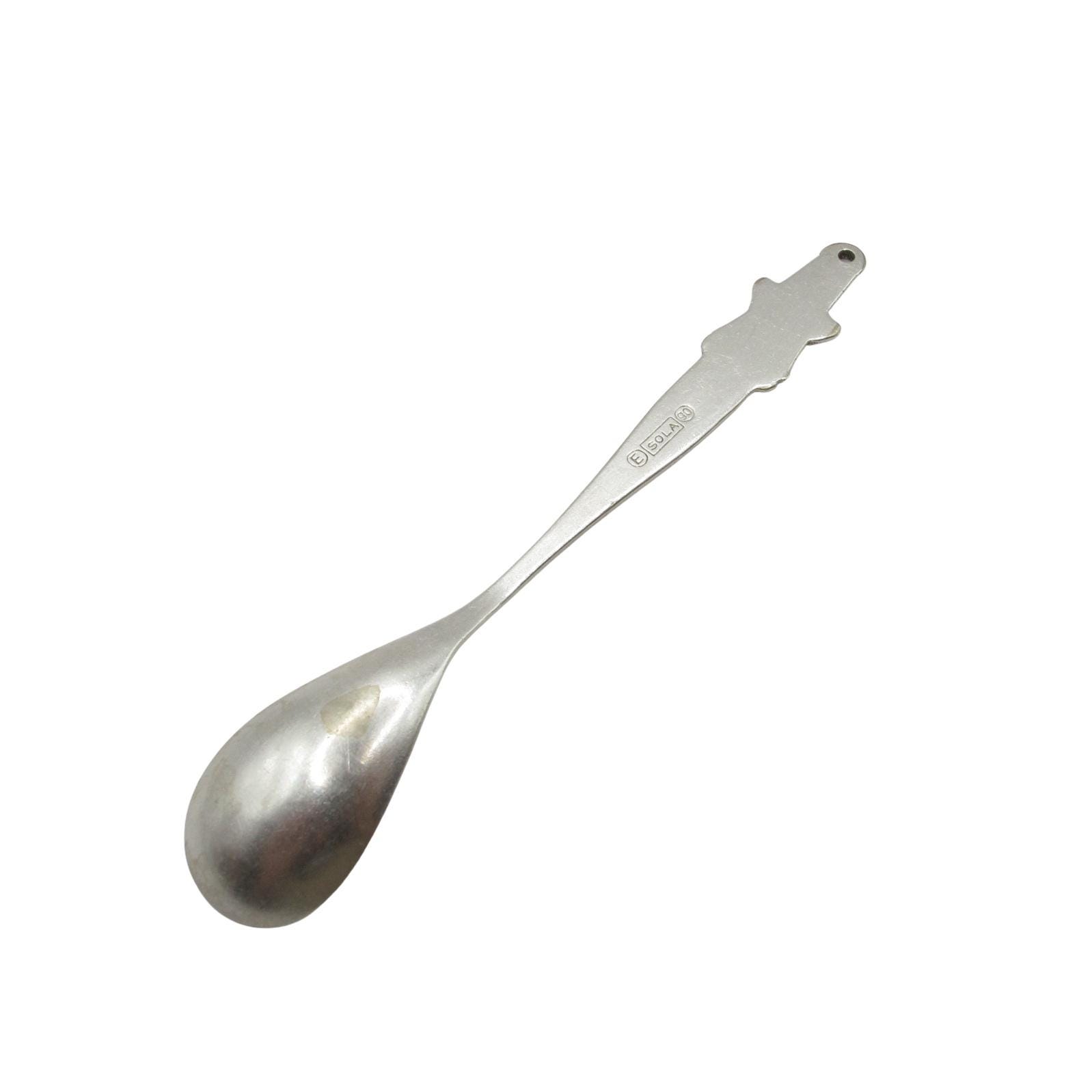 Sola 90 Dutch Souvenir Spoon | Vintage Silver Plated Castle Tower