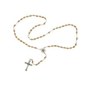 St. Francis Assisi Relic Medal Terra Tomba Francesco Franciscan Pendant Charm Medalla Medallion Silver plated Crucifix Pendant Necklace