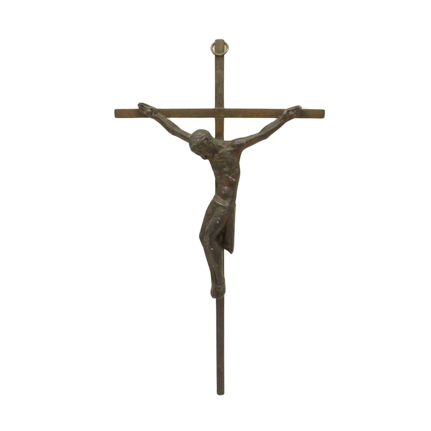 Inri 十字架 の バランス イタリア PEMA社 木彫り イエス INRI