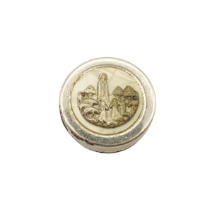 Vintage Unsere Dame Von Fatima Religiöse Szene Kleine Schrein Box Container Katholische Jungfrau Maria Themed Christian Apparition Souvenir