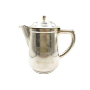 コーヒーポット 銀メッキ | WMF アールデコ EPNS | ドイツ 1920年代 戦後ホテル用品 コレクターズアイテム | 16cm x 16cm 650g