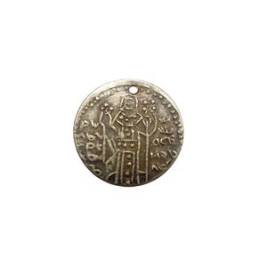 Antique Pendar Charm Bulgarian Silver Traditional Ladies&#39; Wear Ancient Pendant Nakit Collectible 19th Century