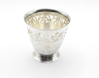 ヴィンテージ 銀メッキ 4点 Wilhelm Wolff 刻印 アンティーク Antique Wilhelm Wolff Silver Plated Bud Tulip Vase Table