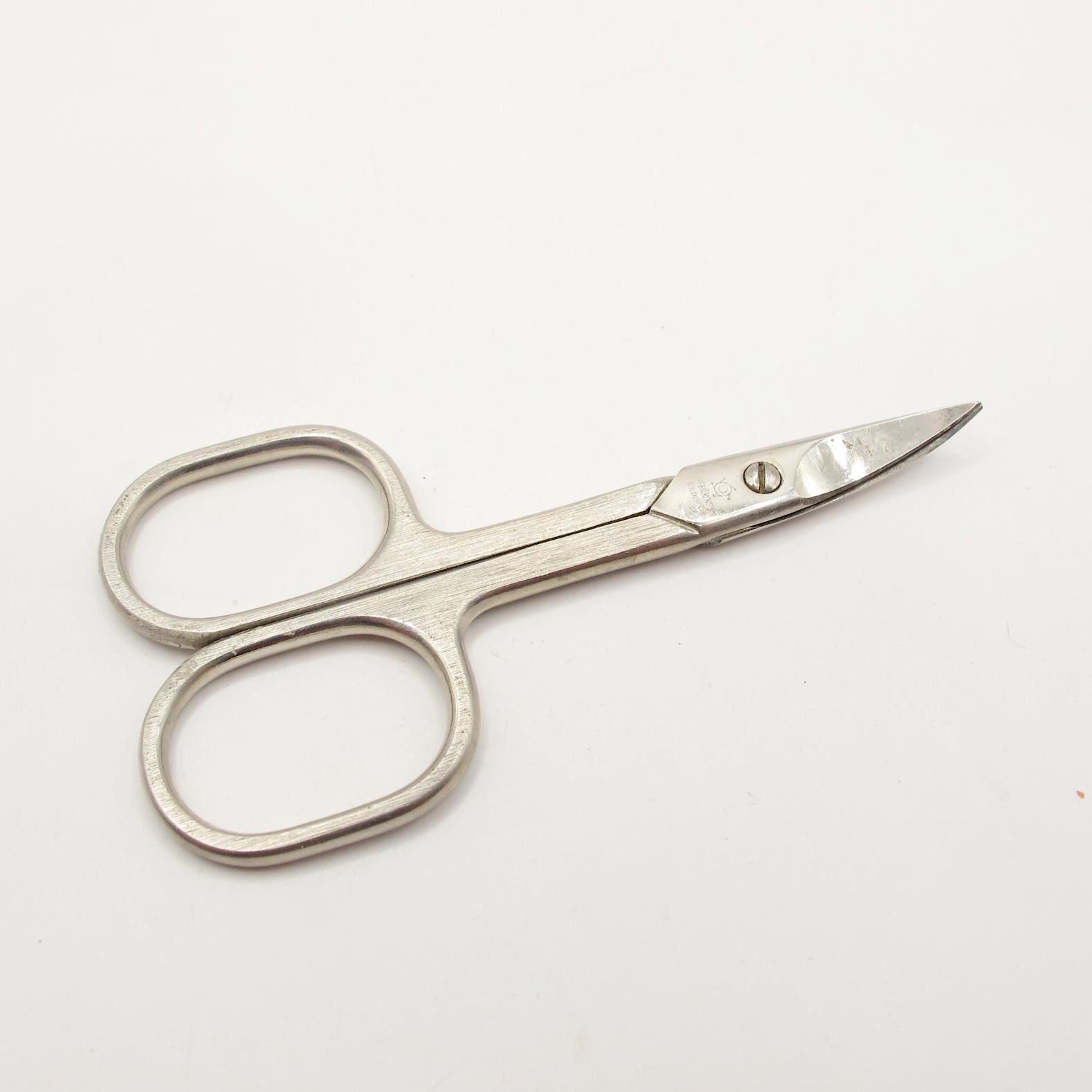 Vintage Pfeilring Solingen Scissors Curved Nail Cuticle Steel