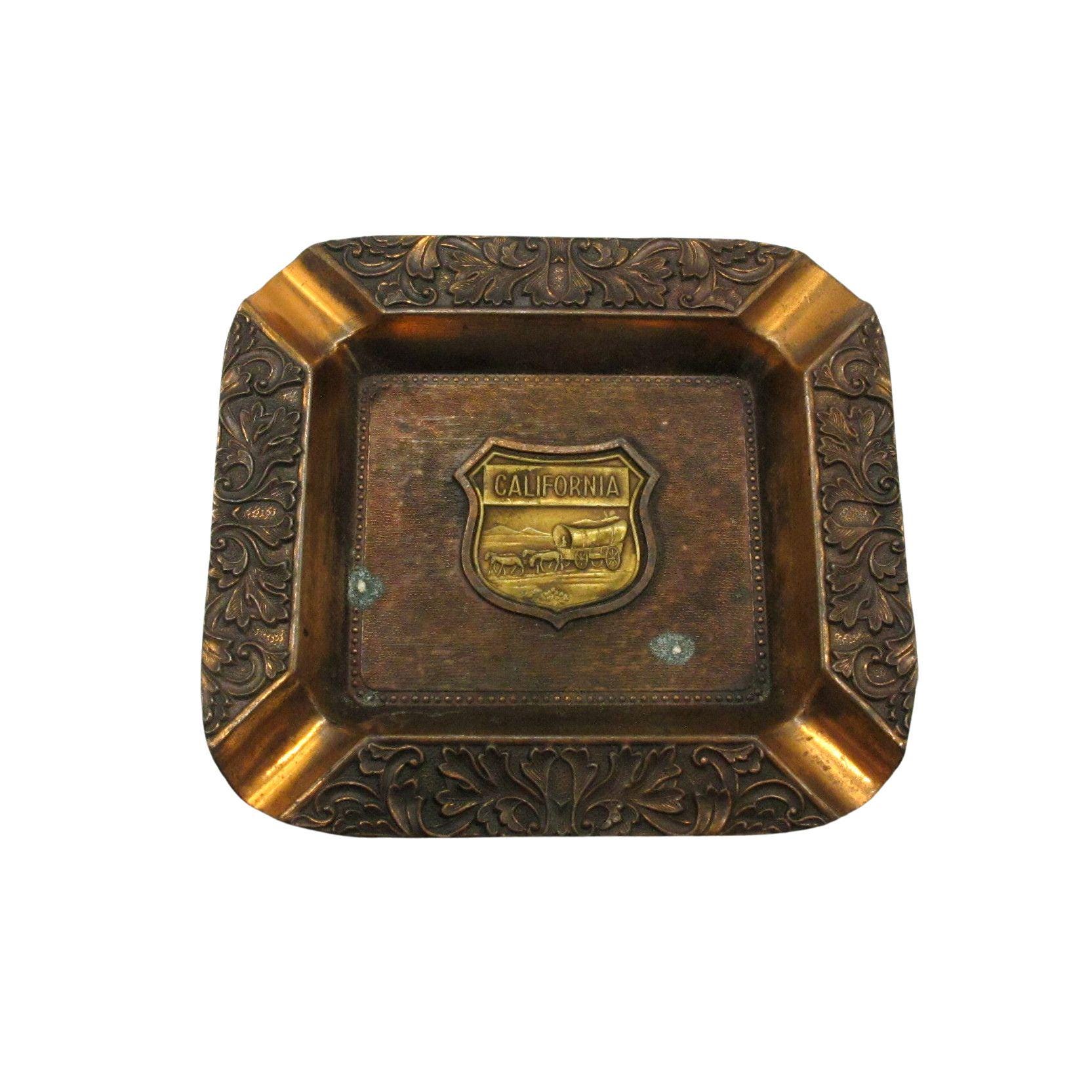 Vintage Copper Ashtray: California Souvenir, Made in Japan - Etsy