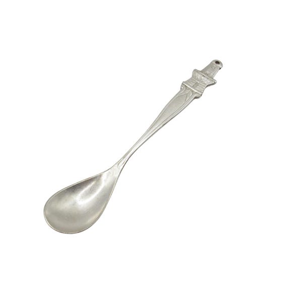Sola 90 Dutch Souvenir Spoon | Vintage Silver Plated Castle Tower