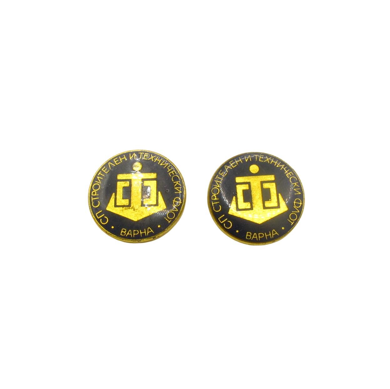 英国軍  ENGINEERS キャップバッジ Vintage Maritime Company Badges | Enamel Anchor Pins | Varna