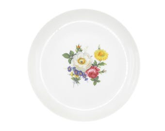 Vintage Furstenberg Floral Porcelain Plate Small German Dessert Dish