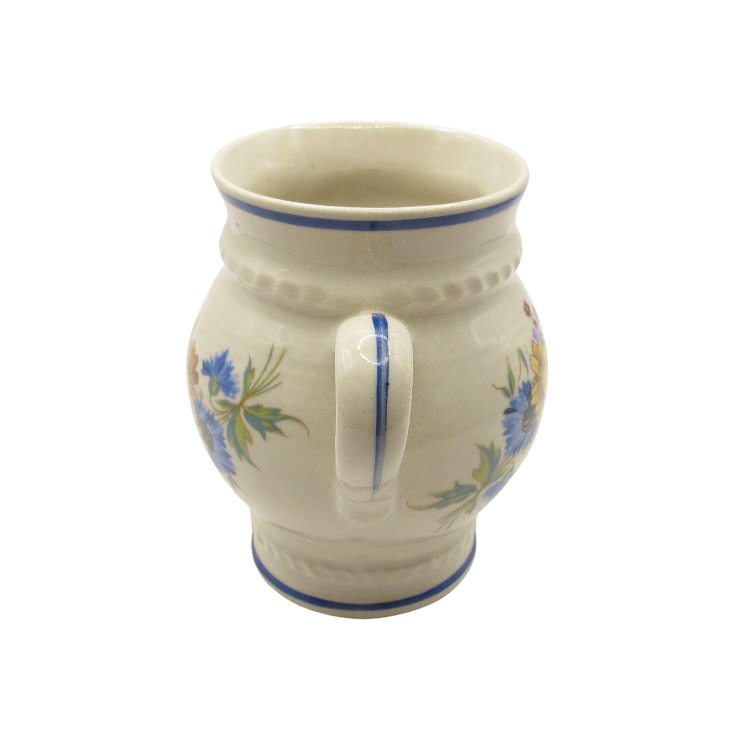 Vintage Kera Vitral Floral Jug Vase: Czechoslovakia Retro Decor - Etsy
