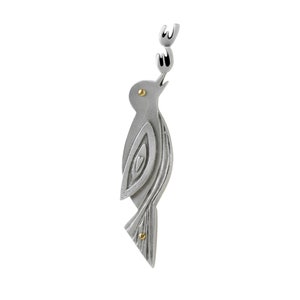 Songbird Mezuzah - Contemporary Pewter Judaica
