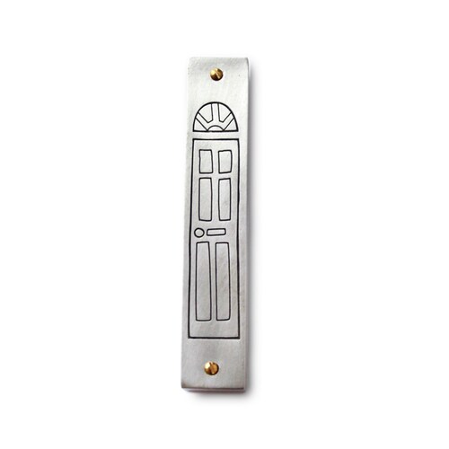 Key Mezuzah Pewter Judaica Emily Rosenfeld Etsy