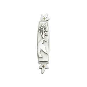 Dove Mezuzah - Contemporary Pewter Judaica