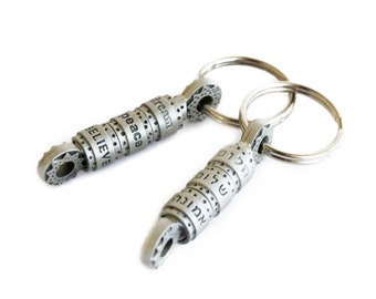 Dream, Peace, Believe Prayer Wheel Keychain - Judaic Prayer Wheel