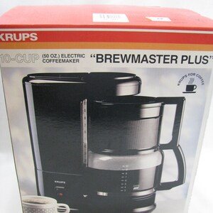 Krups Brewmaster Plus 140 Black 10 Cup Coffee Maker 