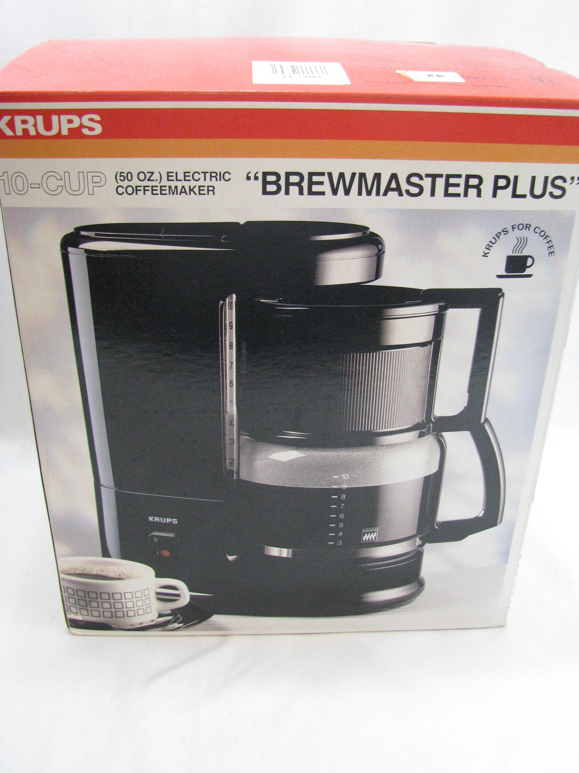 Krups Brewmaster Plus 140 Black 10 Cup 