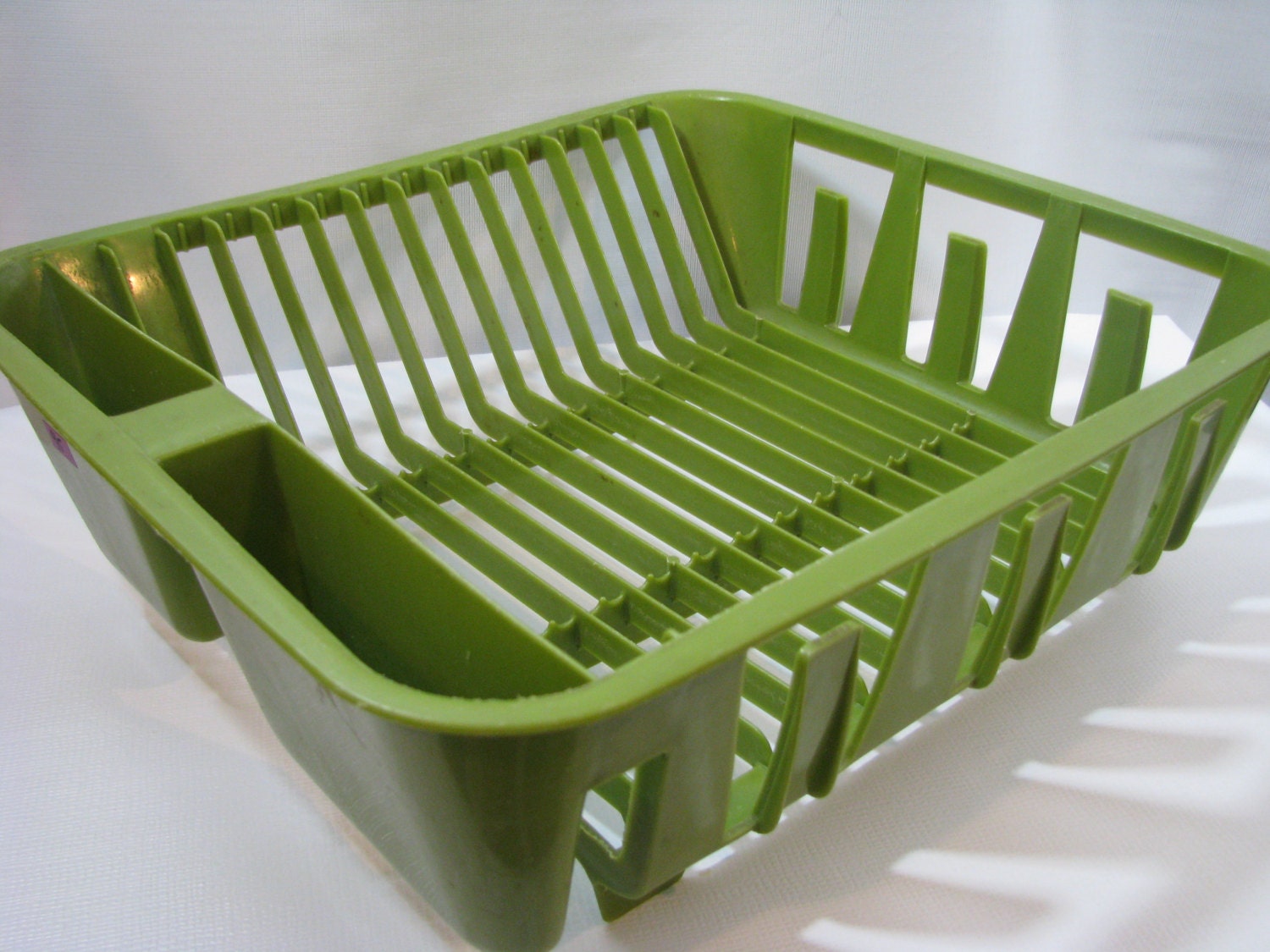 Vintage Rubbermaid Avocado Green Plastic Dish Drainer Drying Etsy