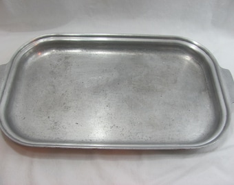 Vintage Kitchen Craft Heavy Duty Cast Aluminum Shallow Roasting / Baking Pan