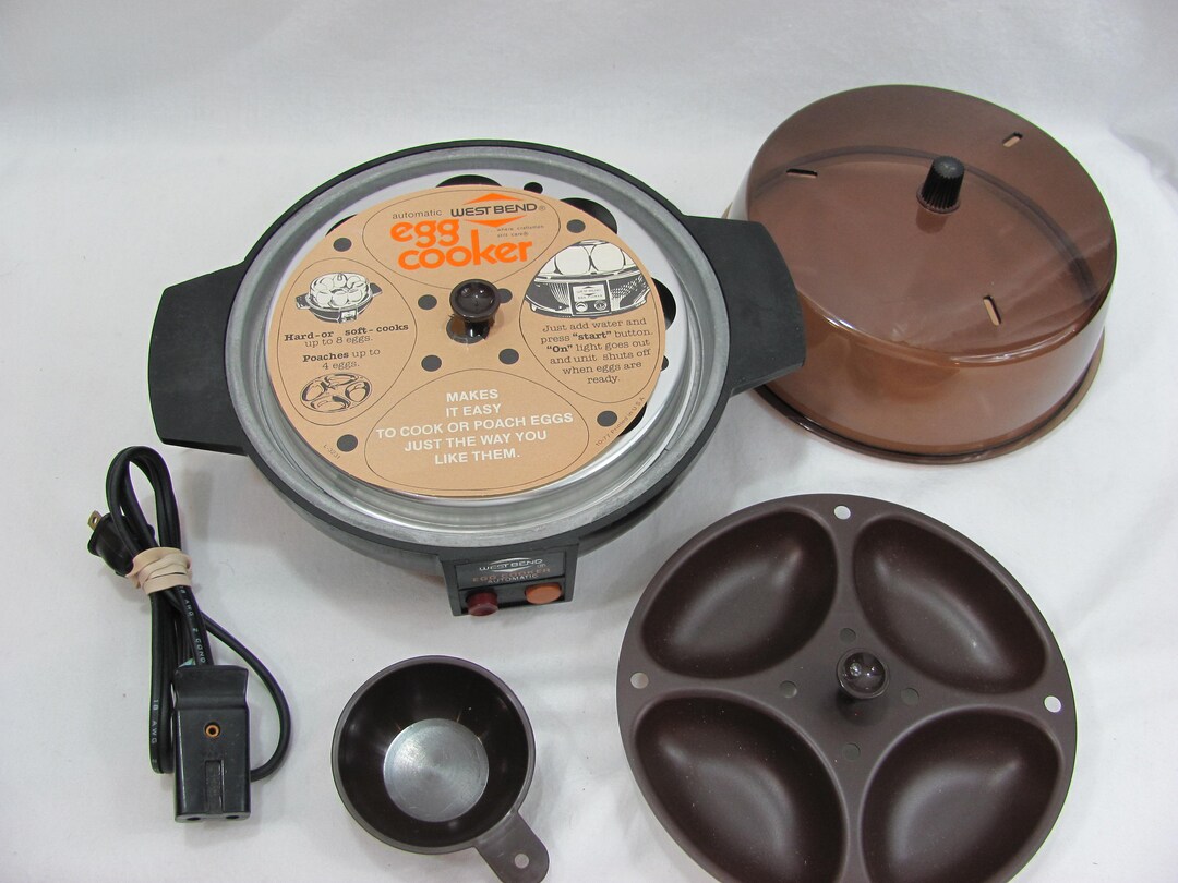 Vintage West Bend Automatic Electric Egg Cooker Poacher 5820 Etsy