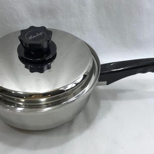 Vintage Luster Craft 5-lagige Multi Core Edelstahl 8 1/2 &quot;Bratpfanne mit Deckel