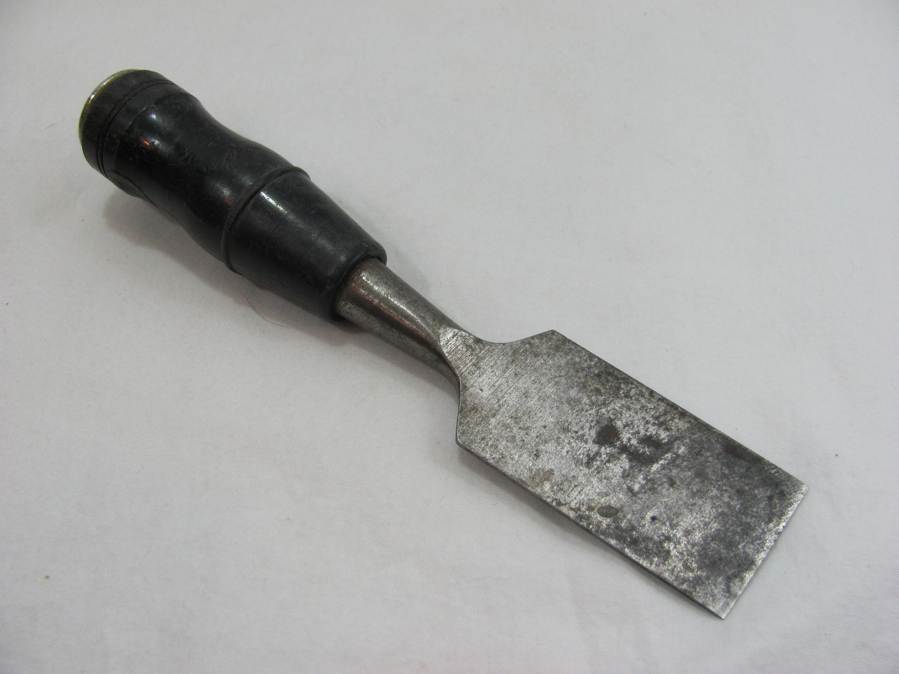 Vintage Stanley Wood Chisel No. 60 Made in USA Black Handle 