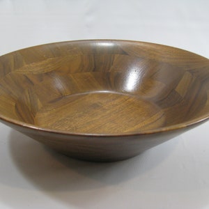 Vintage Fitzhugh Solid American Walnut Wood Bowl