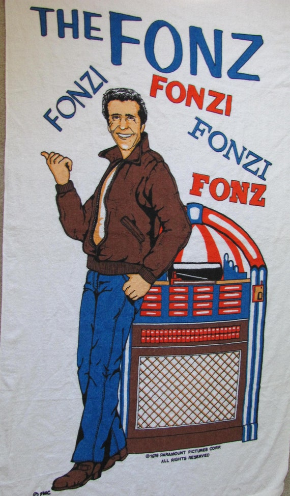 Camseta Vntage De Tu Nova Retro Happy Days Fonze The Fonz Humor
