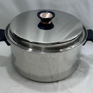 Vintage Duncan Hines Regal Ware 3-lagers 18-8 rostfritt stål 6 liters buljonggryta