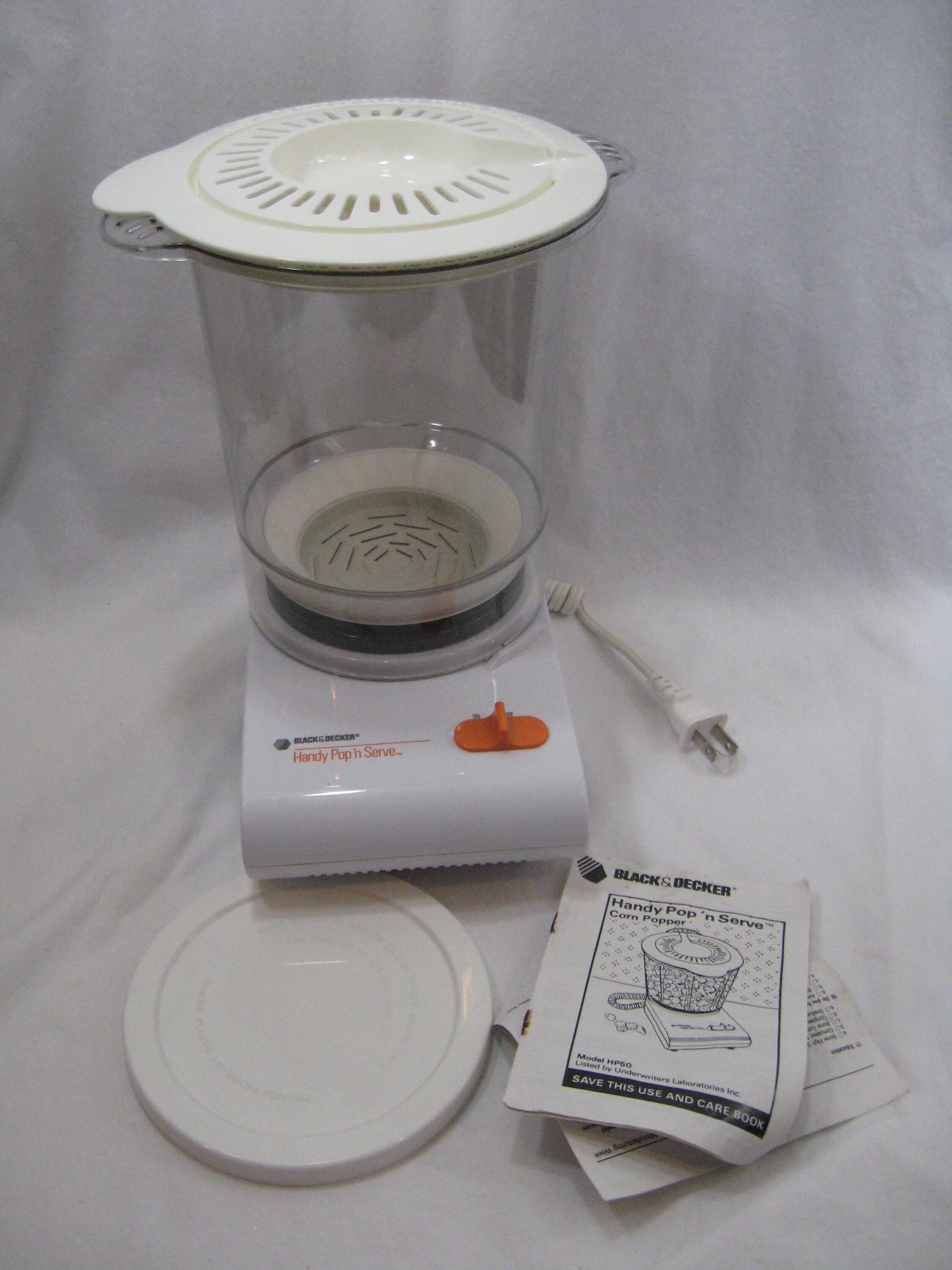 black and decker hot air popcorn popper