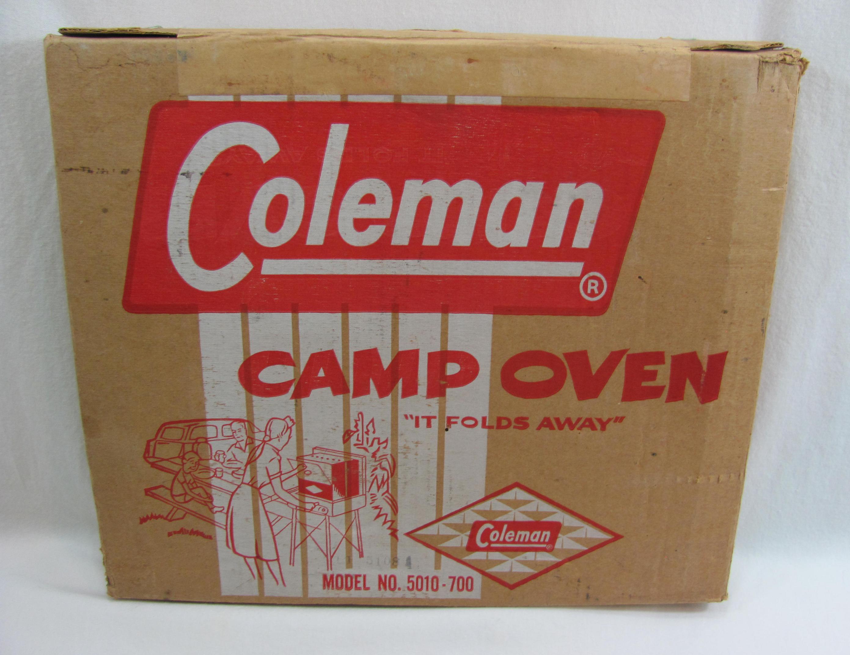 NEW Vintage Coleman Folding Camp Oven Copper Black
