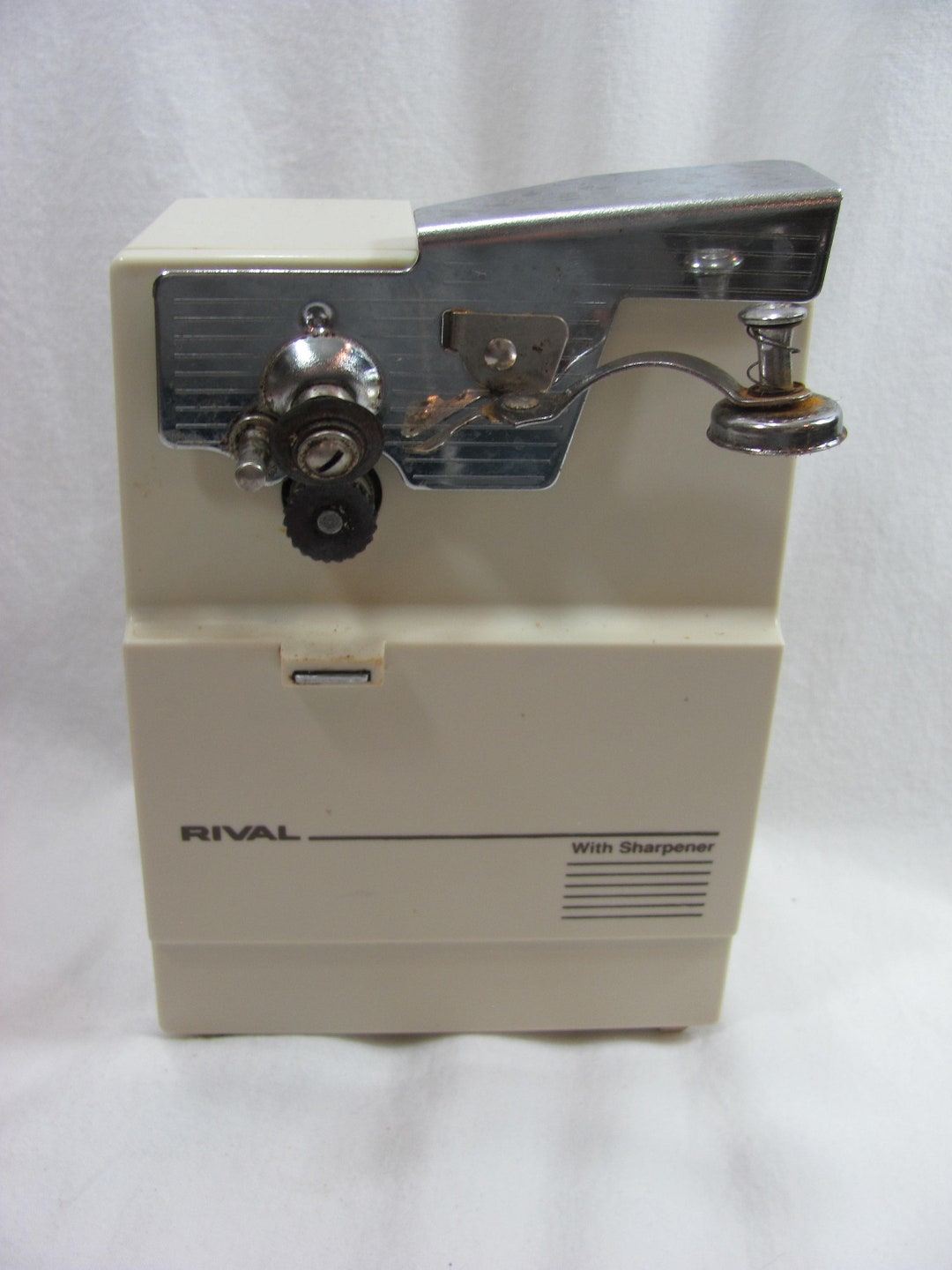 Vintage Rival Electric Can Opener With Knife Sharpener Model Etsy