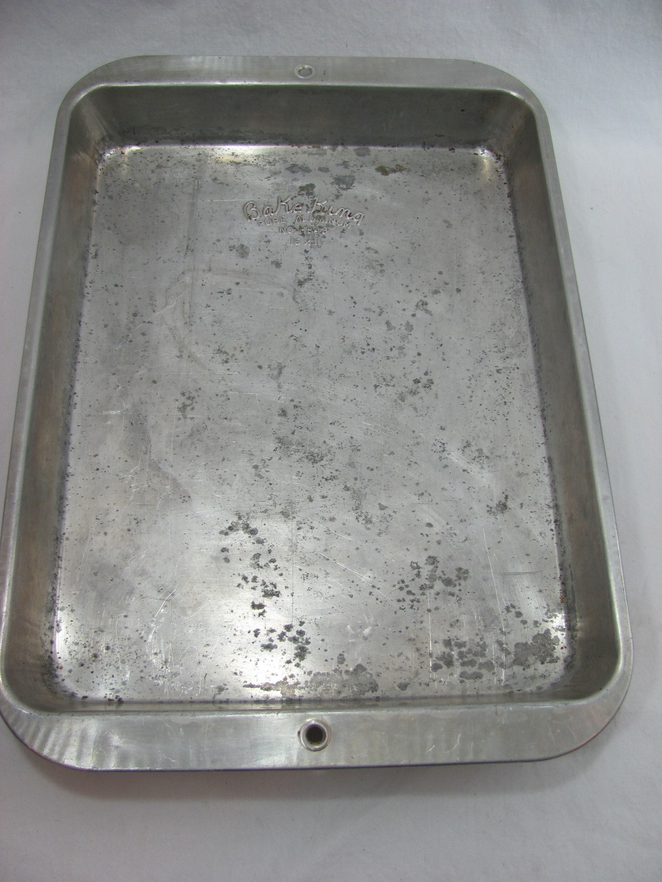 Vintage Bake King Pure Aluminum No. H843 16 X 11 Cake Baking Pan 