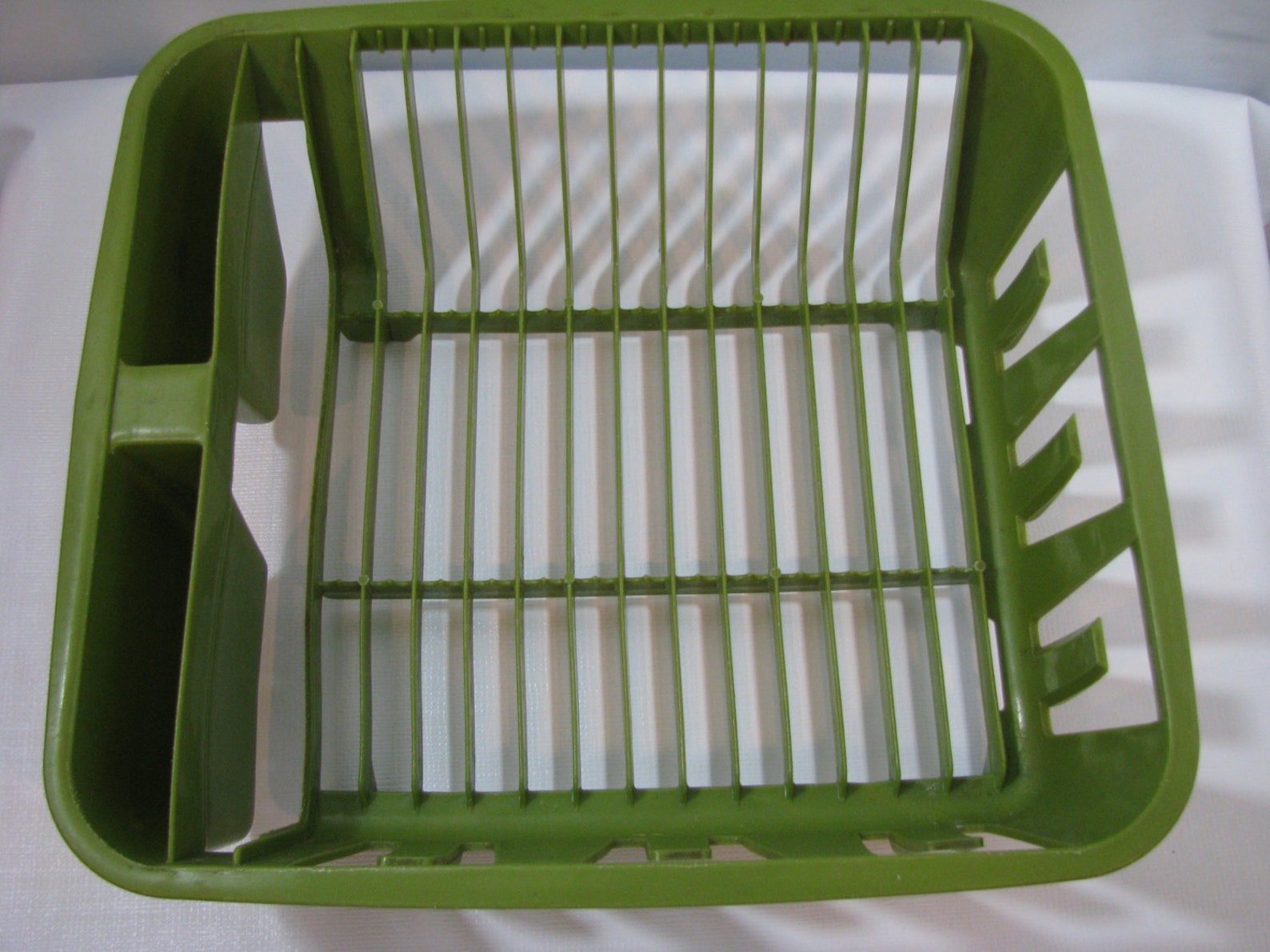 Vintage Rubbermaid Avocado Green Plastic Dish Drainer Drying Etsy