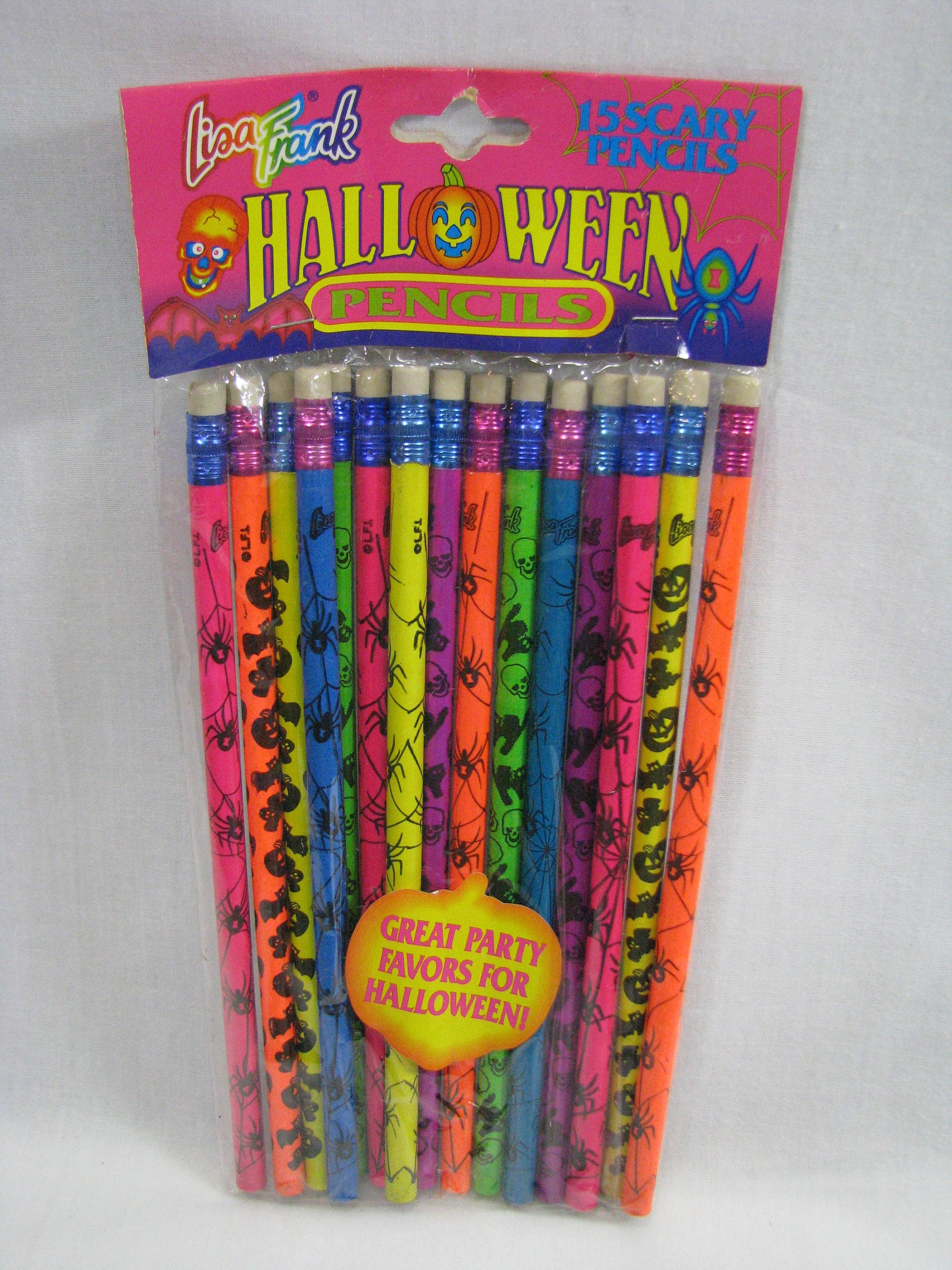 Vintage Lisa Frank Halloween Pencils 15 Scary Party Favors - Etsy