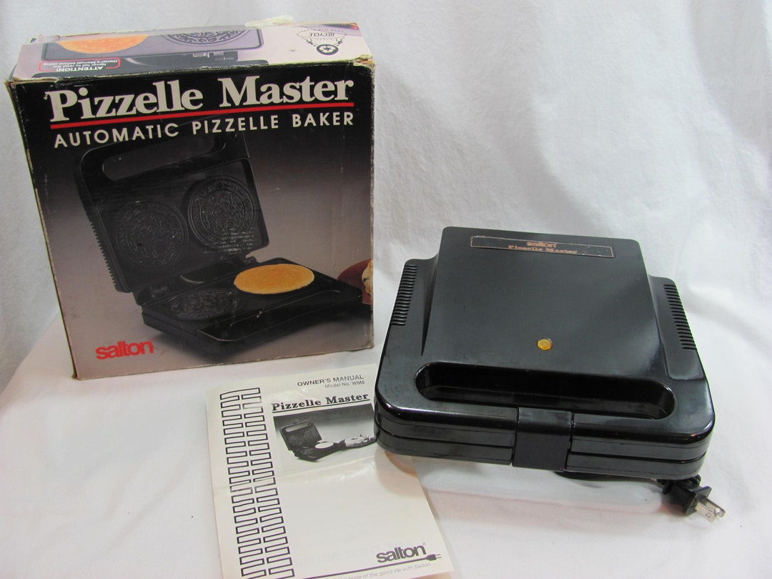 Vintage Salton Pizzelle Master Electric Non Stick Iron Maker Etsy