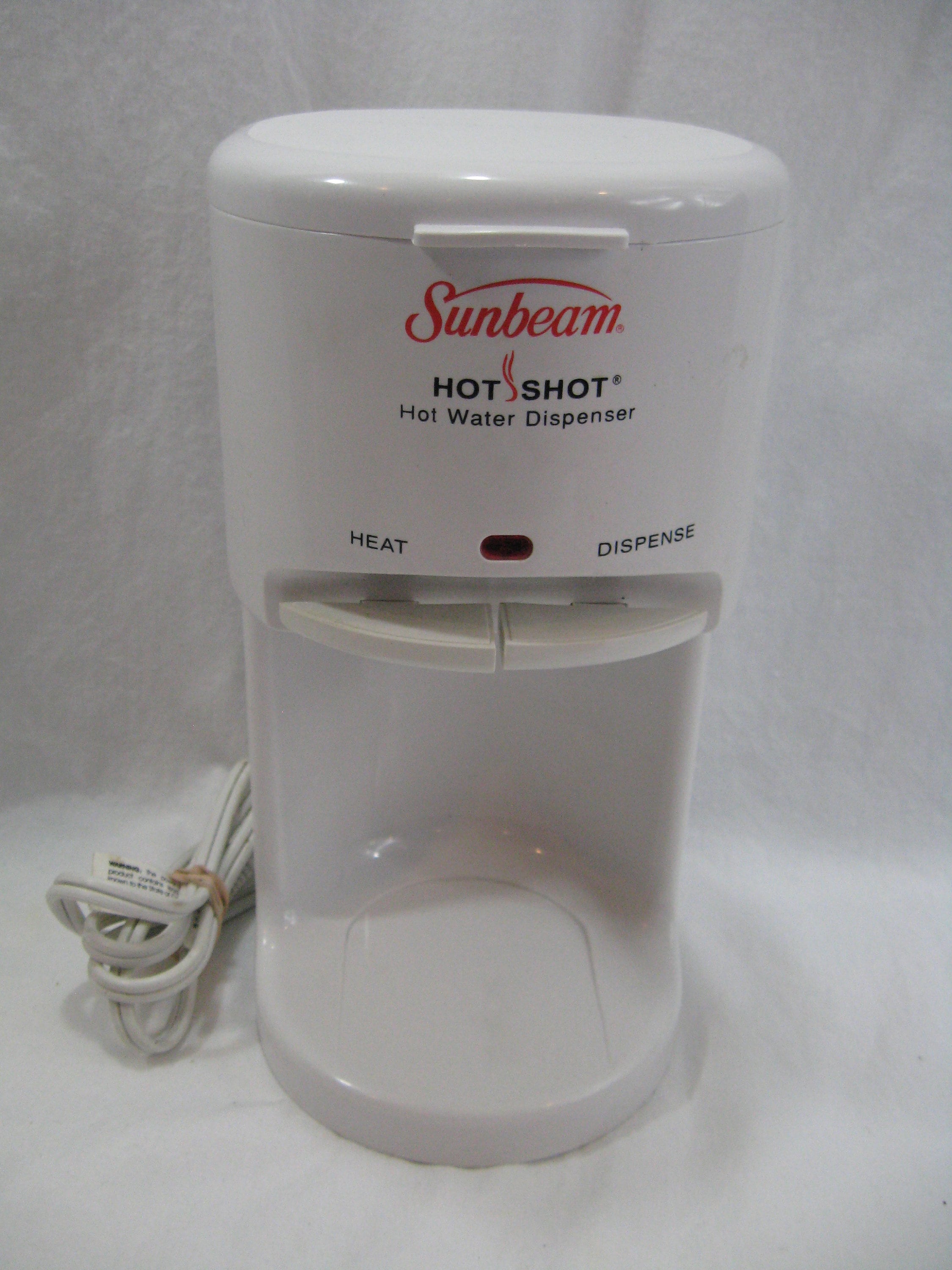 Vintage Sunbeam Hot Shot Hot Water Dispenser 16 Oz With Cup 3211
