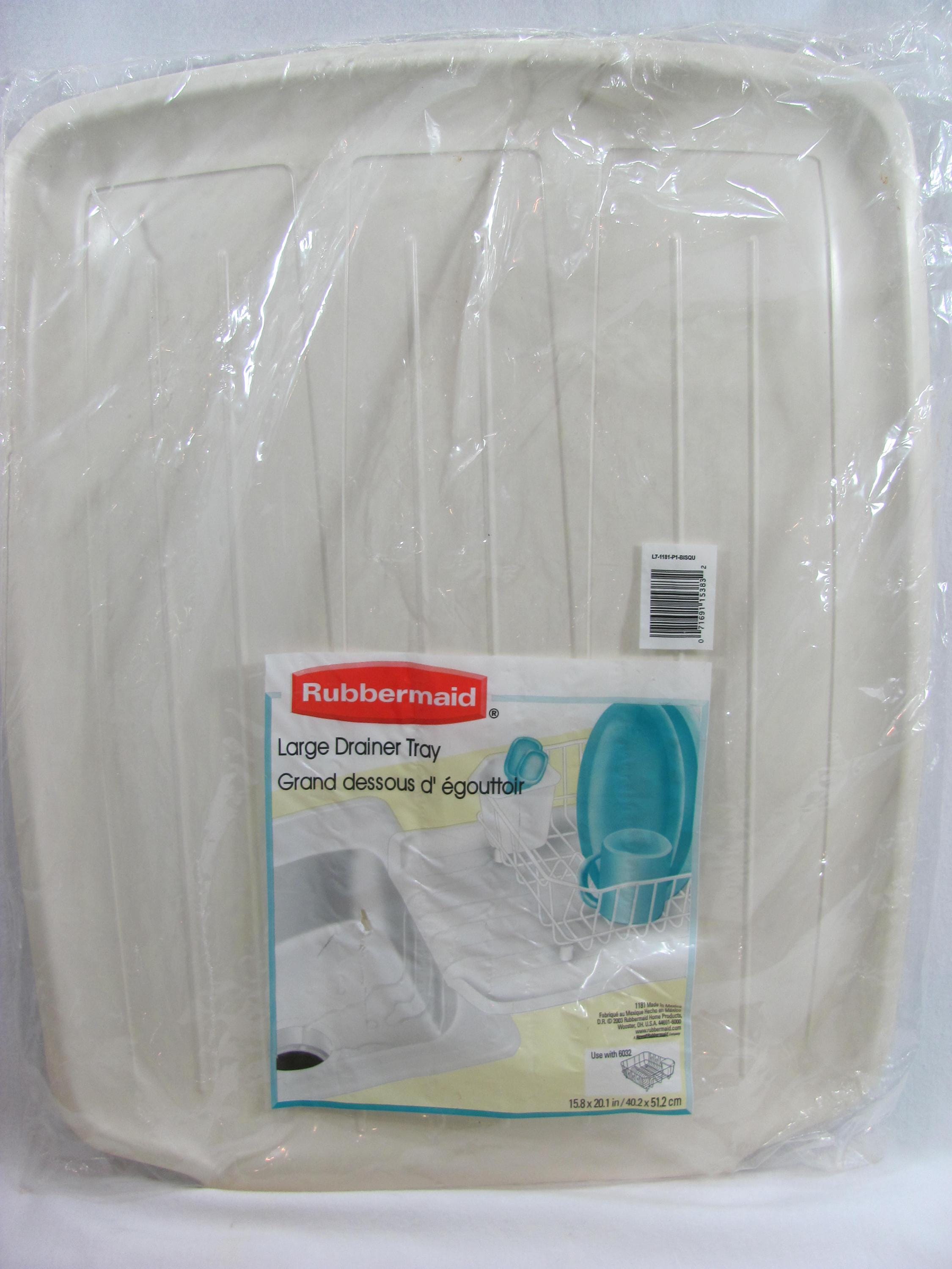 NEW Vintage Rubbermaid Large Drainer Tray Drainboard Mat Ivory