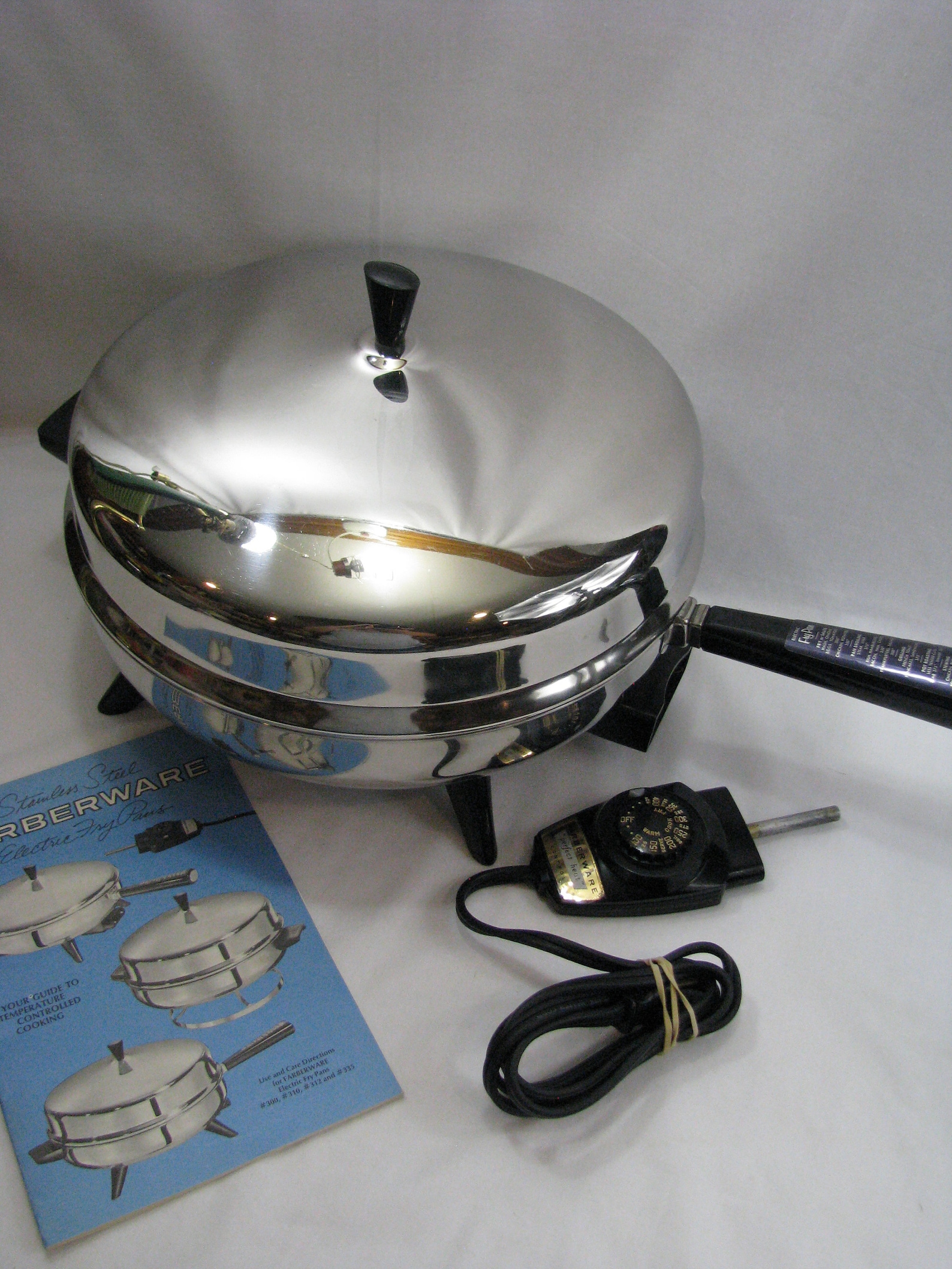 Vintage Farberware 12 Electric Skillet Fry Pan Stainless Etsy